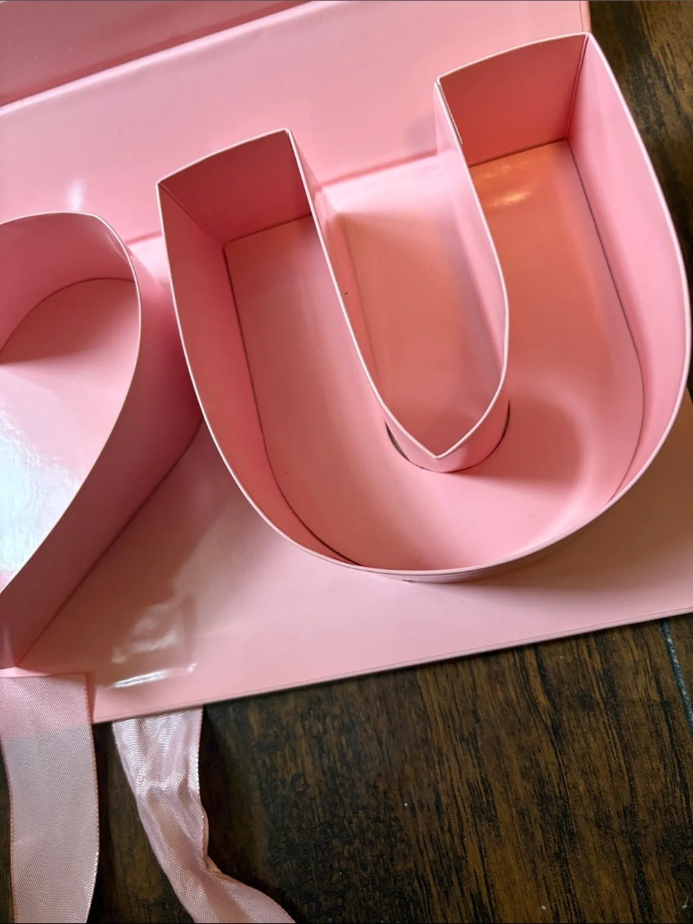 Party City Pink Heart & Letter Snack Tray Set